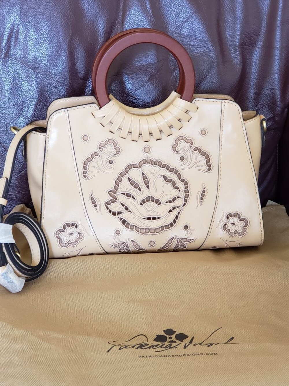 Patricia Nash French Lace Collection satchel/crossbody bag